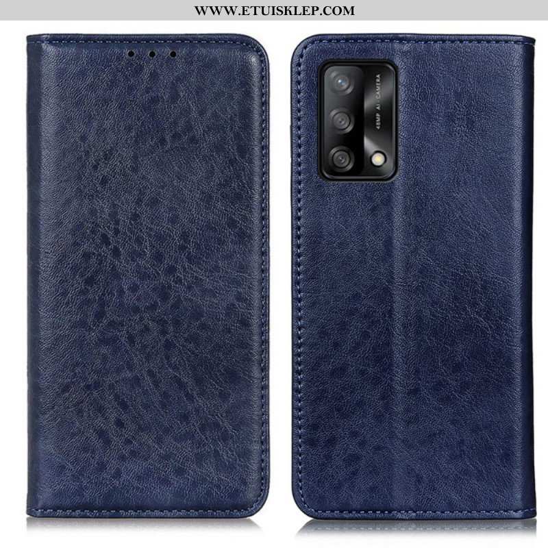 Etui Na Telefon do Oppo A74 4G Etui Folio Rzemienna Tekstura